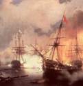 Морское сражение при Наварине (2 октября 1827). 1846 - Sea battle at Navarino (October 2, 1827). 1846222 х 234 смХолст, маслоРомантизм, реализмРоссияСанкт-Петербург. Военно-морское училище им. Ф. Э. Дзержинского